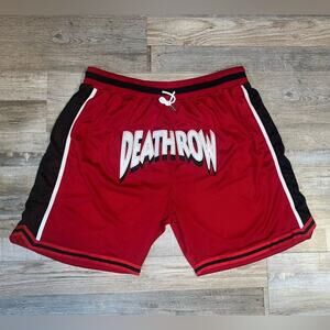 NEW Headgear Classics Red Death Row Records Mens Basketball Shorts Size 4x (22)